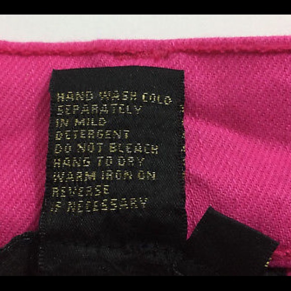 5 pocket Pink stretch Jeans SZ 12 Studs NEW - Picture 6 of 7